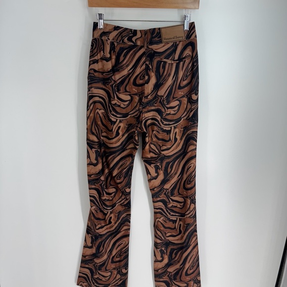 House of Sunny High Rise Flare Swirl Print Pants - Picture 2 of 4